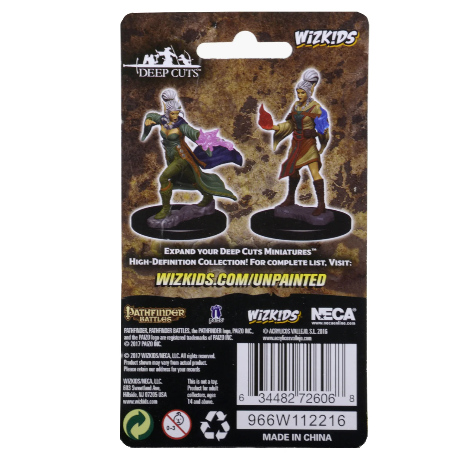 Pathfinder Battles Deep Cuts Unpainted Miniatures: Elf Female Sorcerer - Image 2