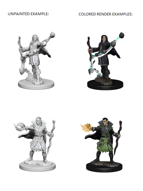 Pathfinder Battles Deep Cuts Unpainted Miniatures: Elf Male Sorcerer - Image 3
