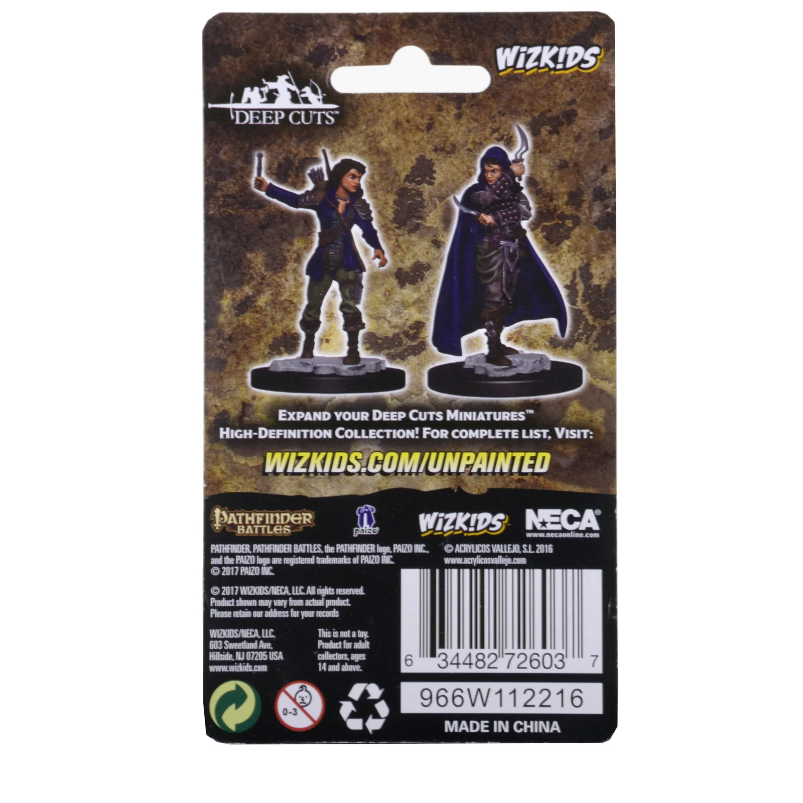 Pathfinder Battles Deep Cuts Unpainted Miniatures: Human Female Rogue - Image 2