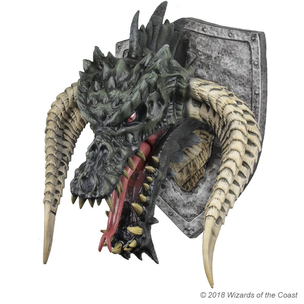 D&D Replicas of the Realms: Black Dragon Trophy Plaque - Image 3