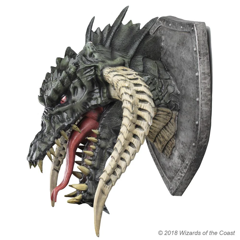 D&D Replicas of the Realms: Black Dragon Trophy Plaque - Image 4