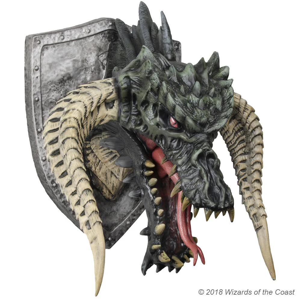 D&D Replicas of the Realms: Black Dragon Trophy Plaque - Image 5