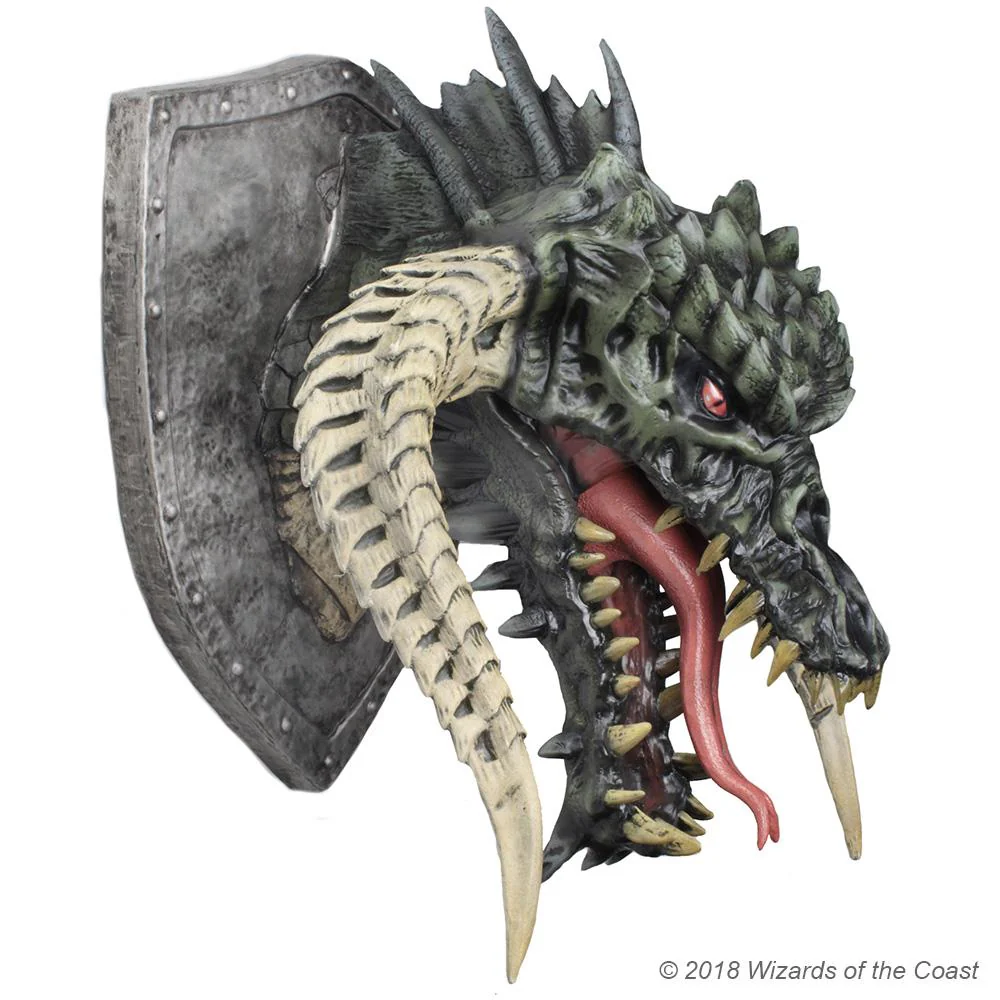 D&D Replicas of the Realms: Black Dragon Trophy Plaque - Image 6