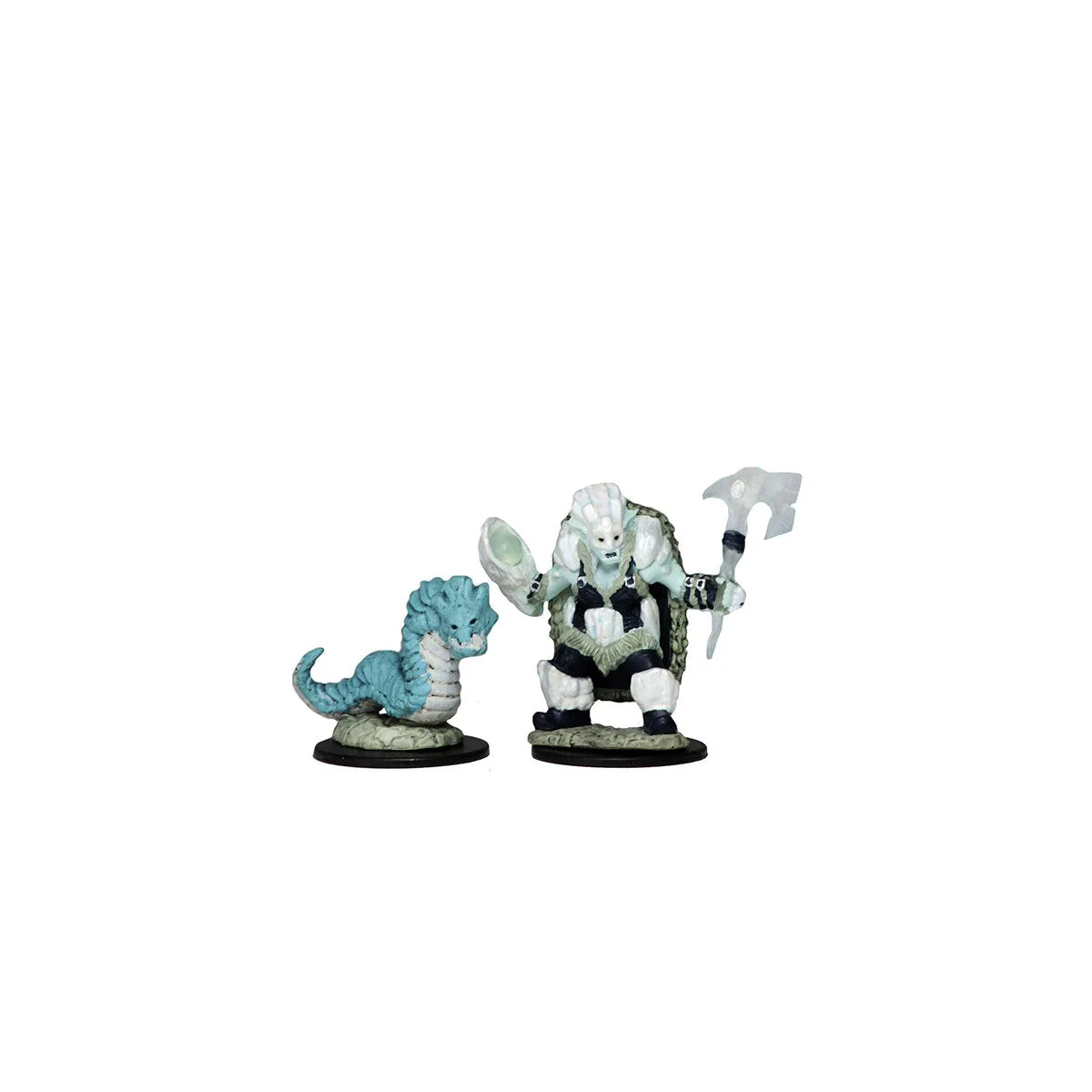 Wizkids Wardlings Painted Miniatures: Ice Orc & Ice Worm - Image 3