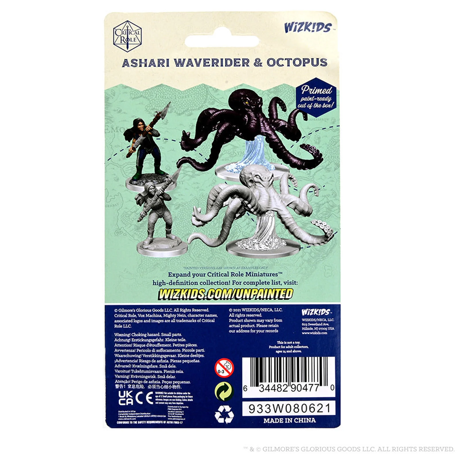 Critical Role Unpainted Miniatures: Ashari Waverider & Octopus - Image 2