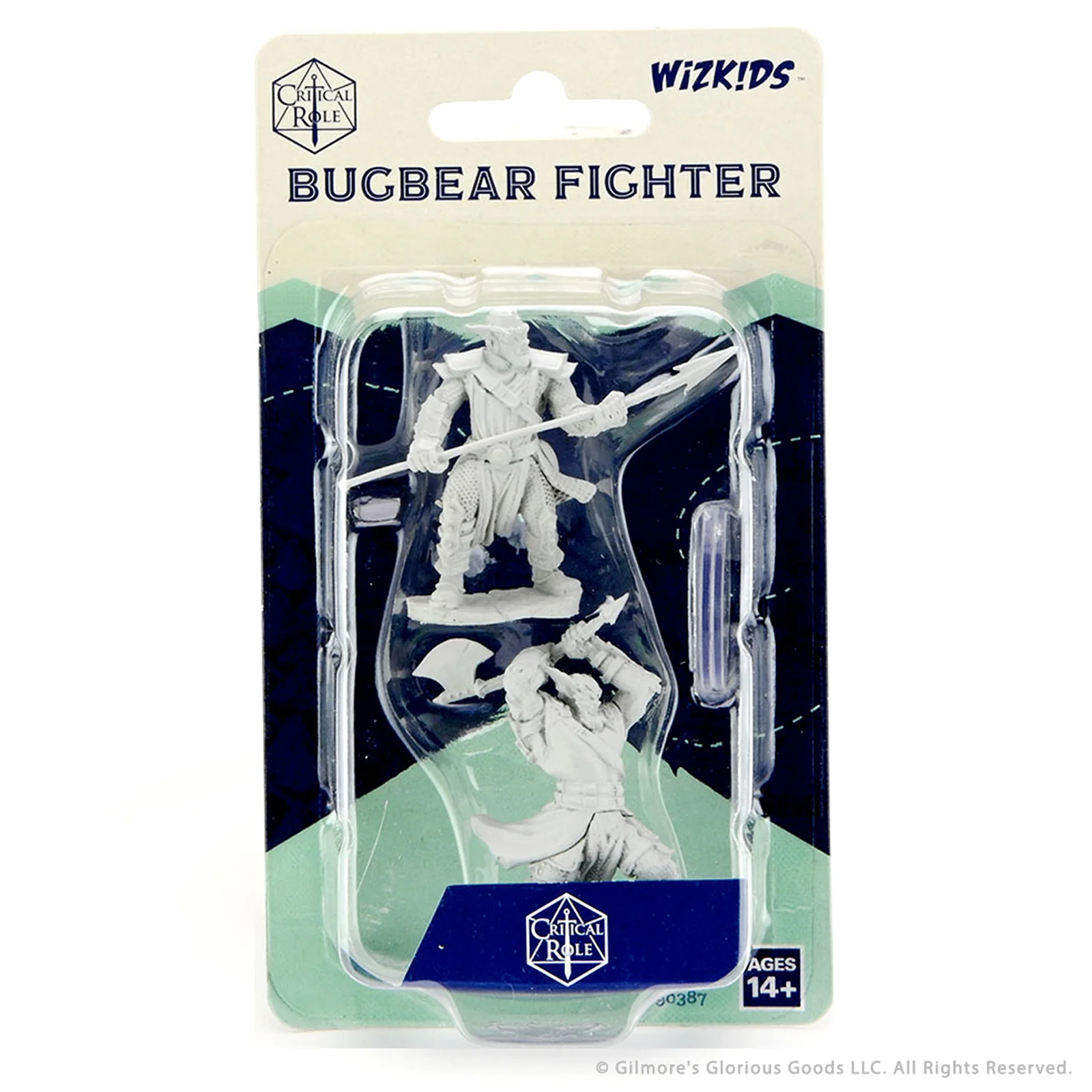 Critical Role Unpainted Miniatures: Bugbear Fighter Male