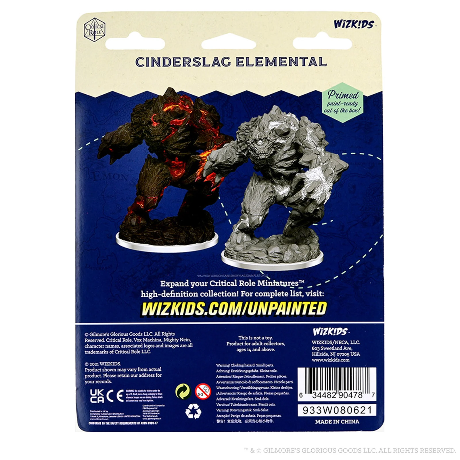 Critical Role Unpainted Miniatures: Cinderslag Elemental - Image 2