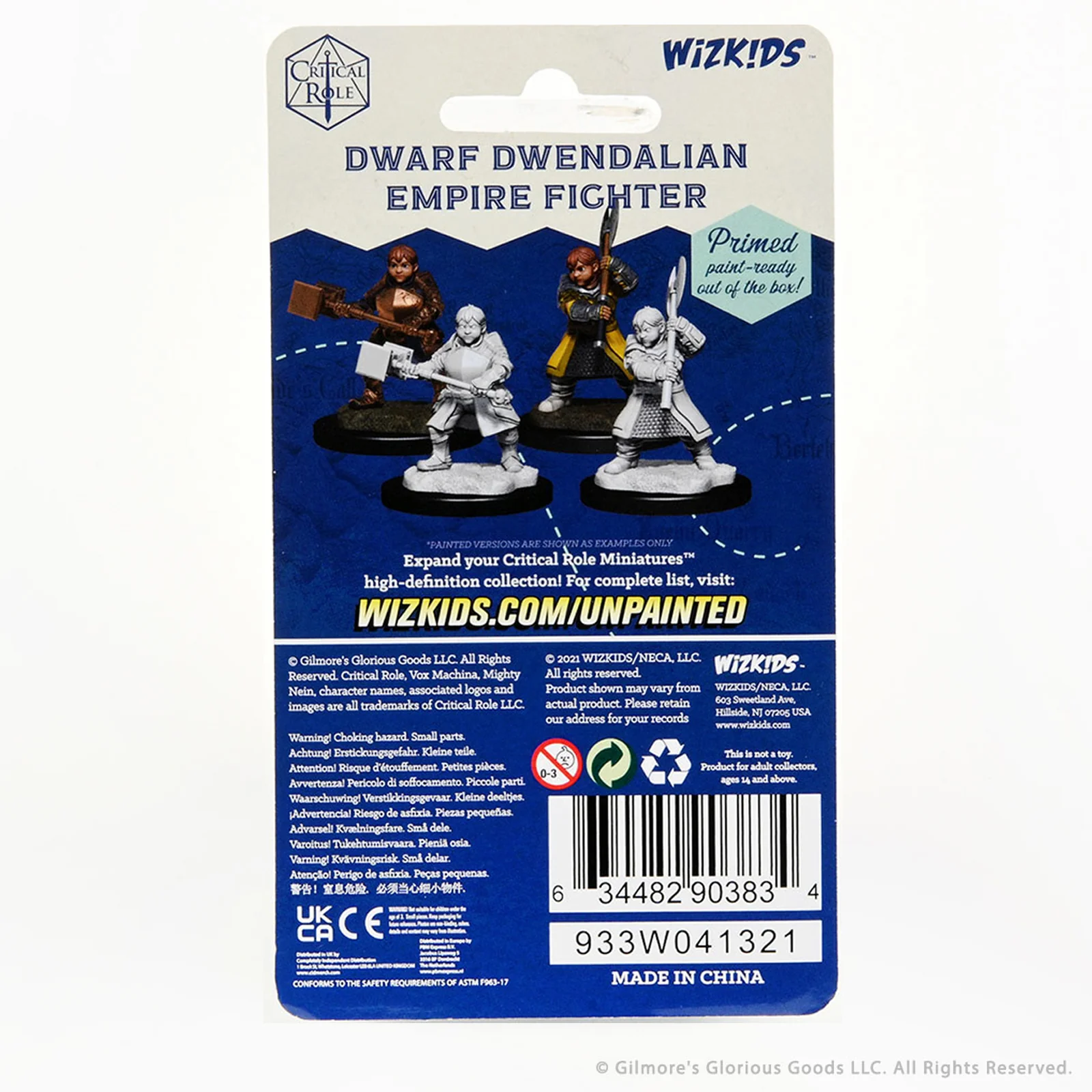 Critical Role Unpainted Miniatures: Dwarf Dwendalian Empire Fighter Female - Image 2
