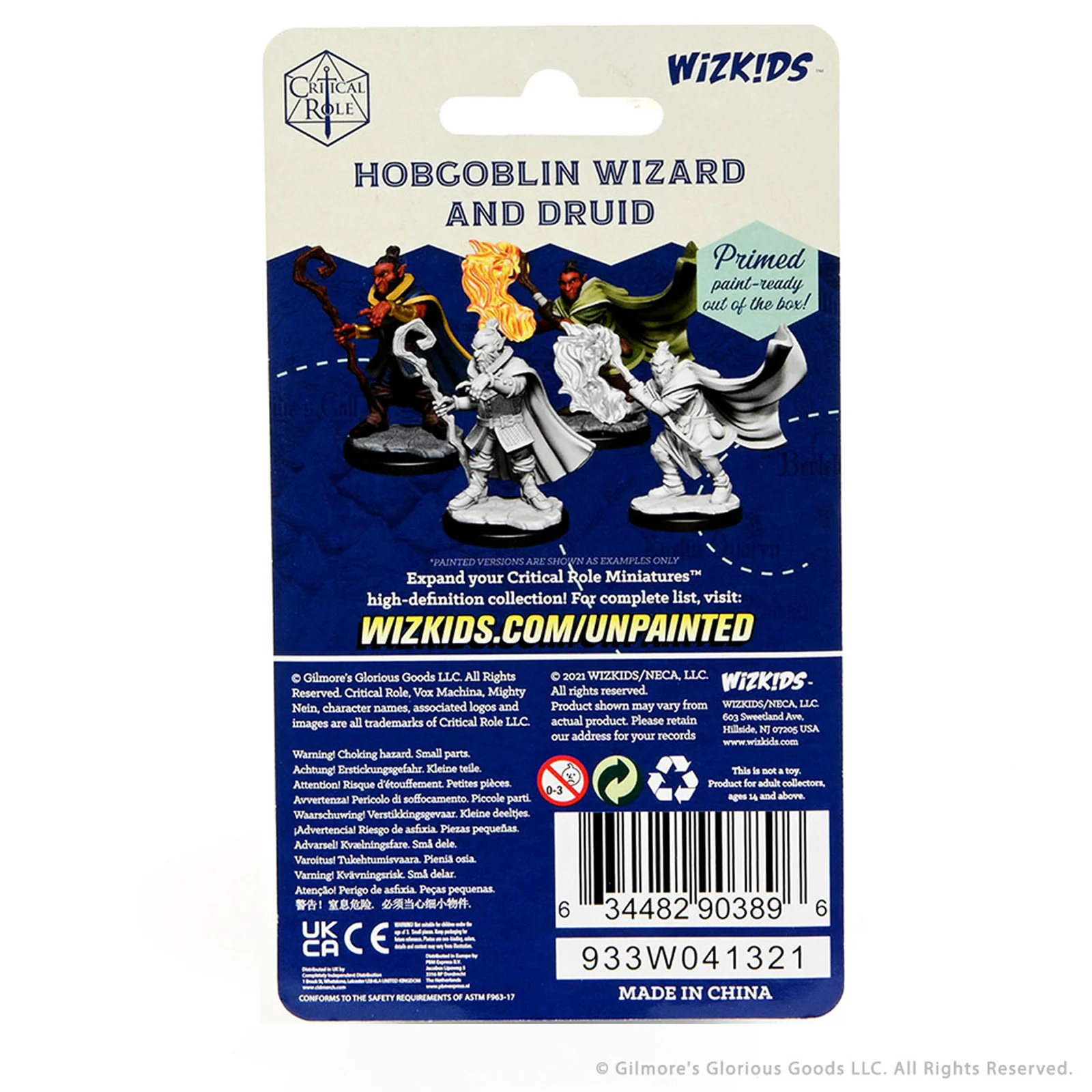Critical Role Unpainted Miniatures: Hobgoblin Wizard and Druid Male - Image 2
