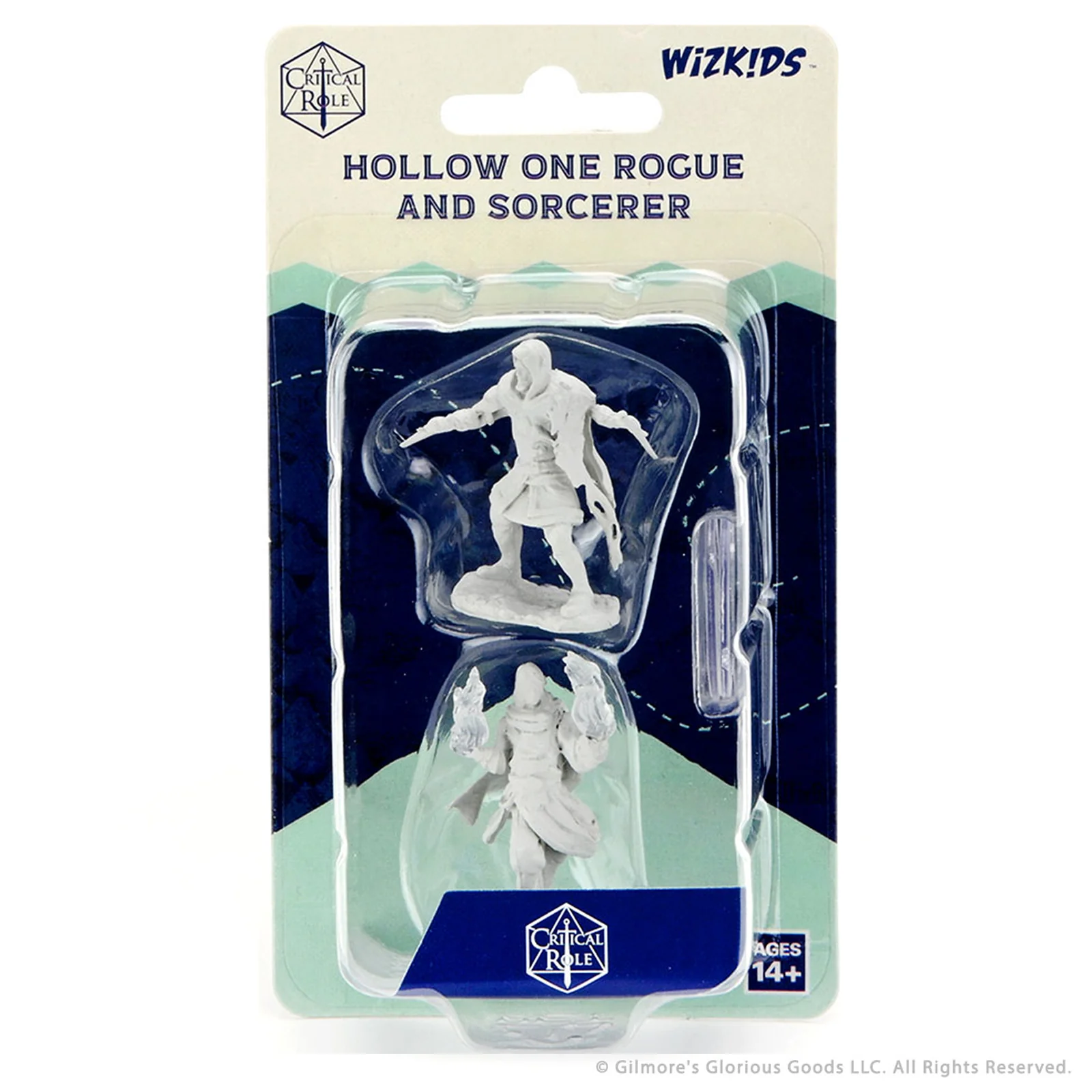 Critical Role Unpainted Miniatures: Hollow One Rogue and Sorceror Male