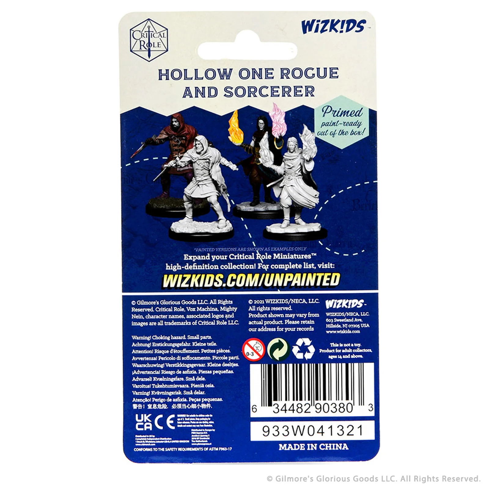 Critical Role Unpainted Miniatures: Hollow One Rogue and Sorceror Male - Image 2