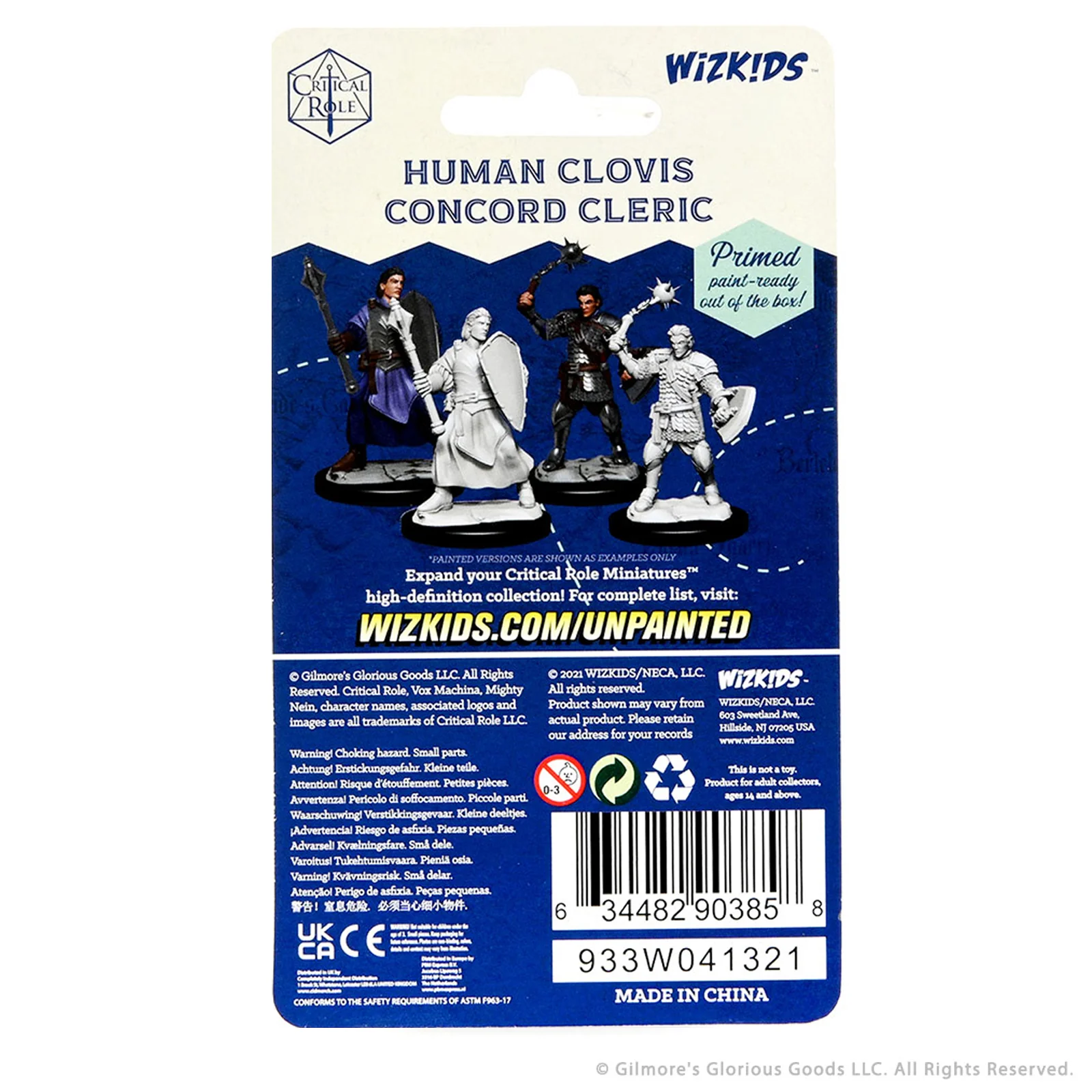 Critical Role Unpainted Miniatures: Human Clovis Concord Cleric Male - Image 2