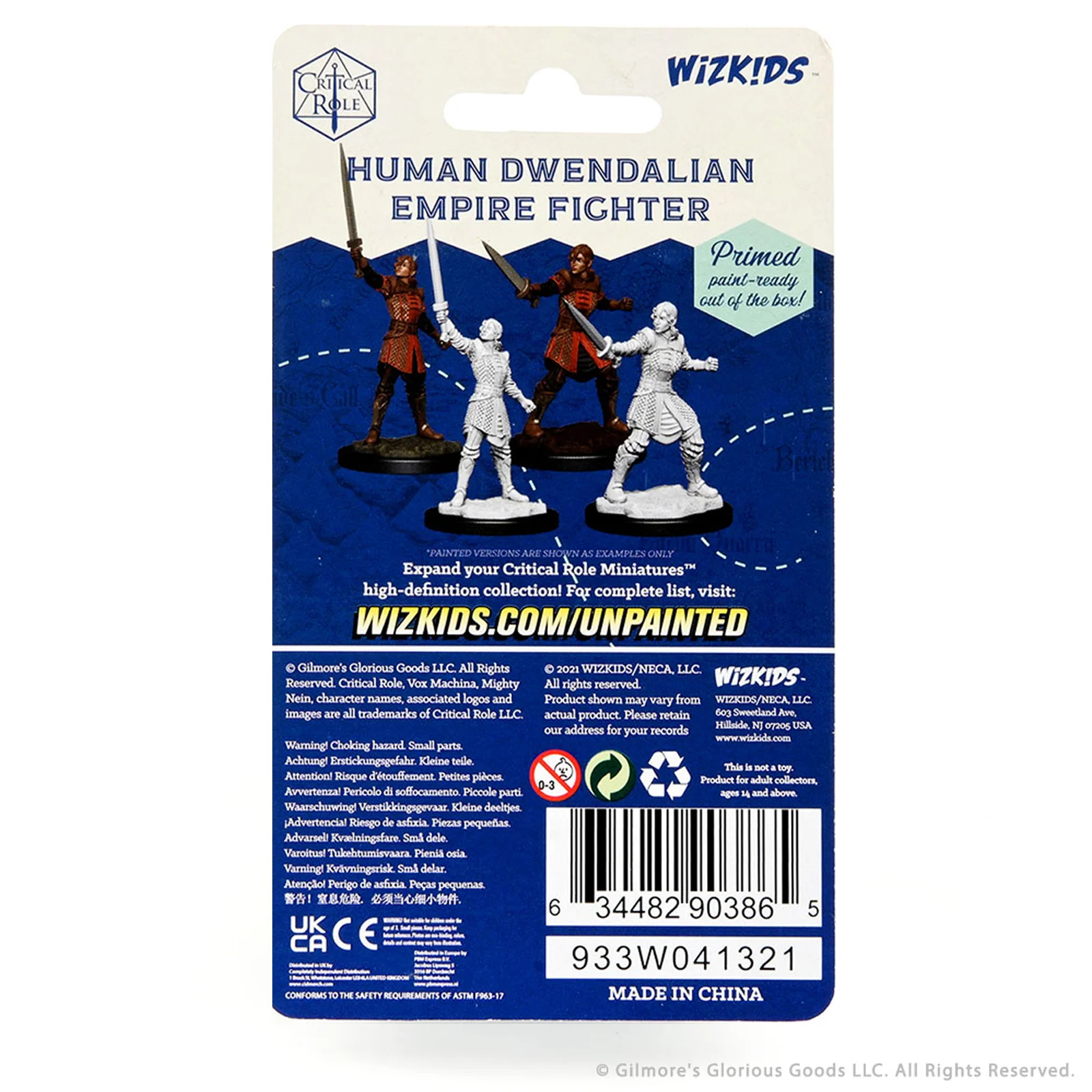 Critical Role Unpainted Miniatures: Human Dwendalian Empire Fighter Female - Image 2
