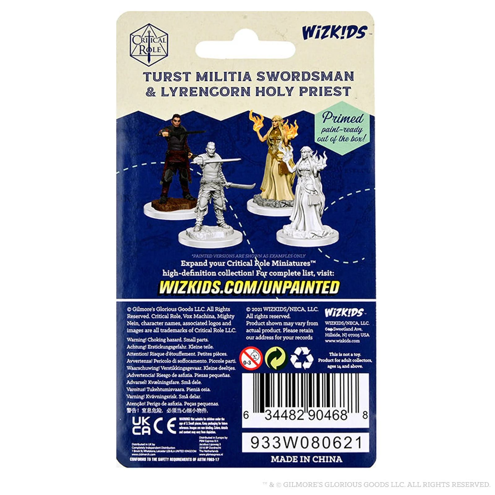 Critical Role Unpainted Miniatures: Turst Militia Swordsman & Lyrengorn Holy Priest - Image 2
