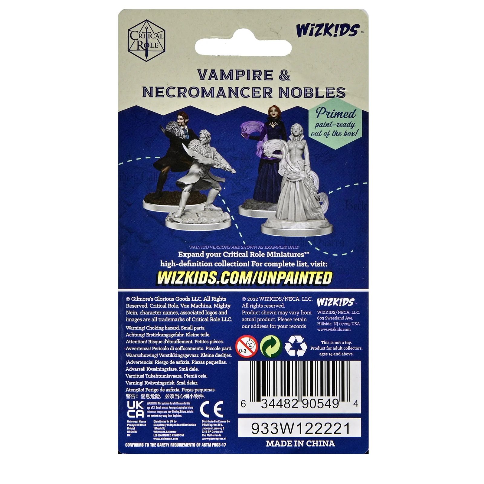 Critical Role Unpainted Miniatures: Vampire & Necromancer Nobles - Image 2