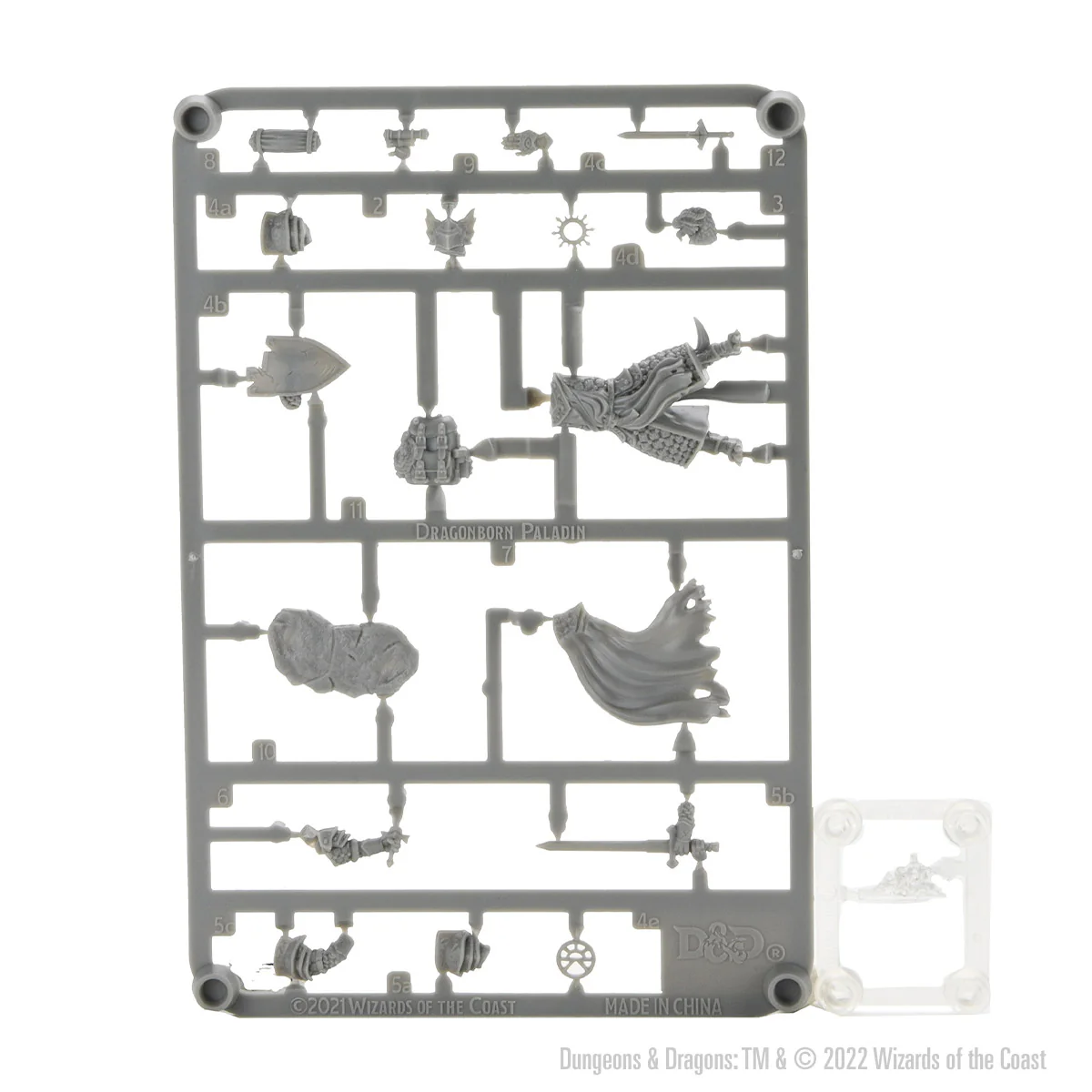 D&D Frameworks: Dragonborn Paladin Male - Unpainted and Unassembled - Image 3