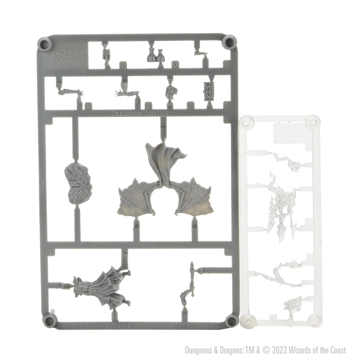 D&D Frameworks: Dragonborn Sorcerer Female - Unpainted and Unassembled - Image 3