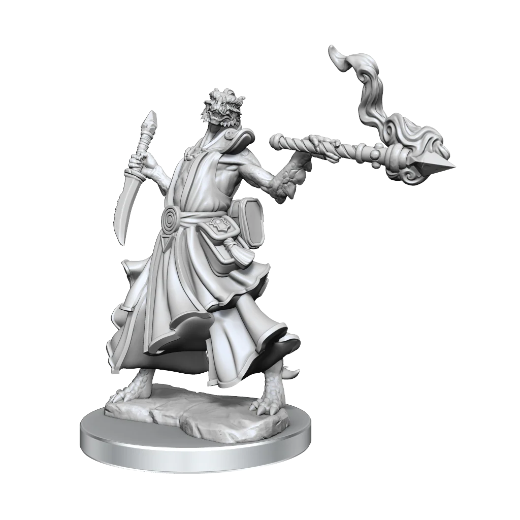 D&D Frameworks: Dragonborn Sorcerer Female - Unpainted and Unassembled - Image 8