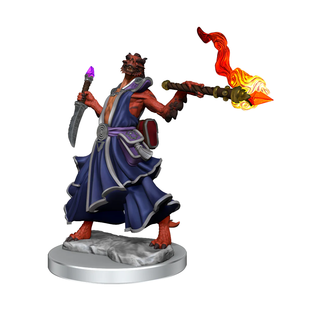 D&D Frameworks: Dragonborn Sorcerer Female - Unpainted and Unassembled - Image 9