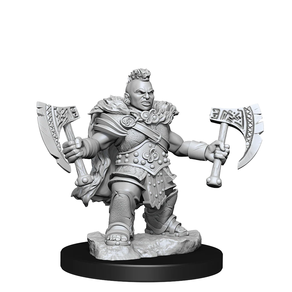D&D Frameworks: Dwarf Barbarian Female - Unpainted and Unassembled - Image 4