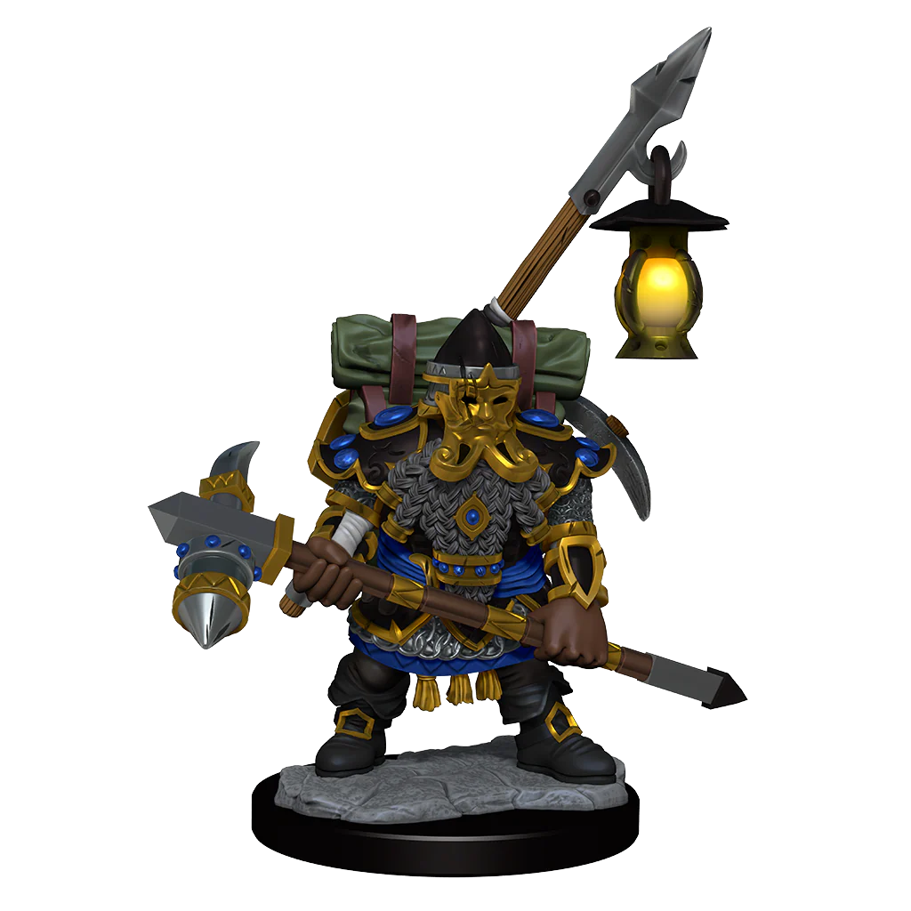 D&D Frameworks: Dwarf Fighter Male - Unpainted and Unassembled - Image 6