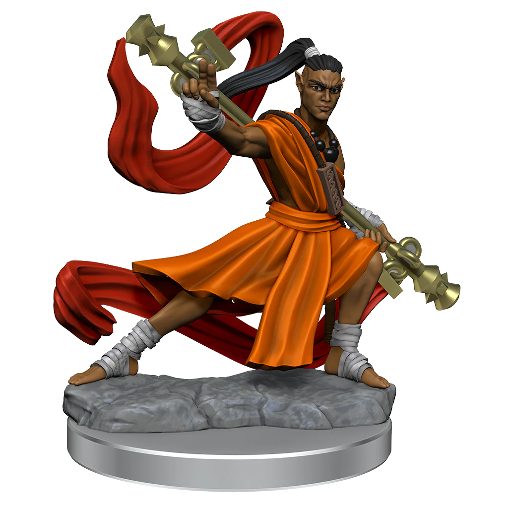 D&D Frameworks: Elf Monk Male - Unpainted and Unassembled - Image 5