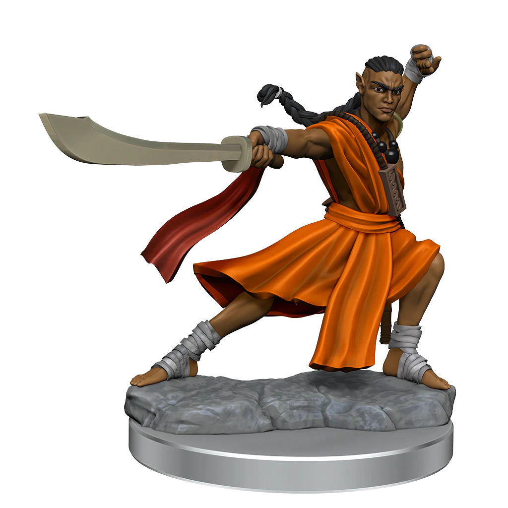 D&D Frameworks: Elf Monk Male - Unpainted and Unassembled - Image 7