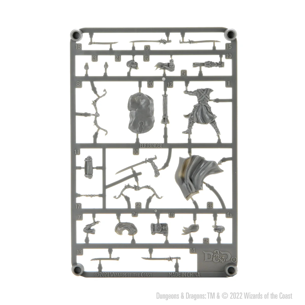 D&D Frameworks: Elf Ranger Male - Unpainted and Unassembled - Image 3