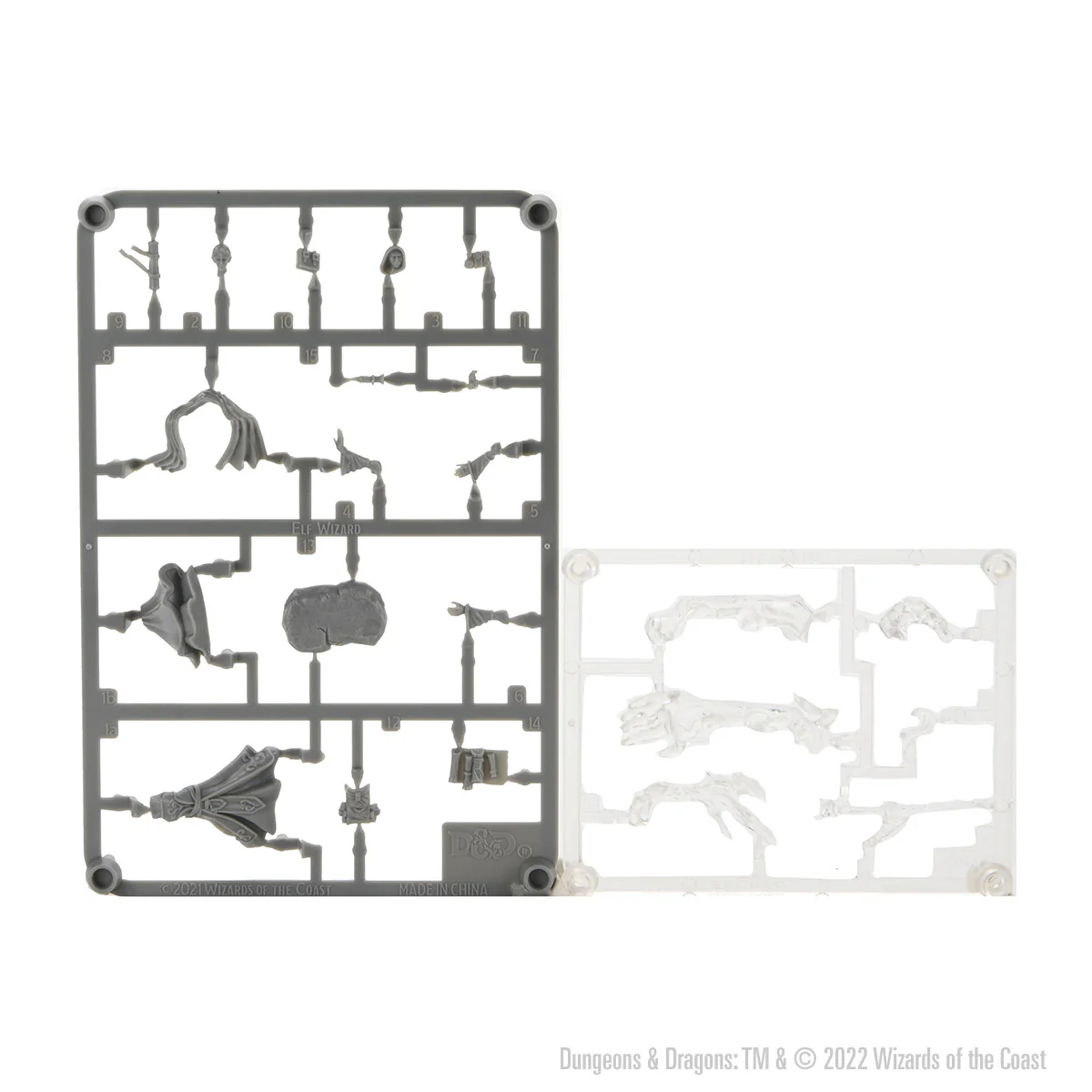 D&D Frameworks: Elf Wizard Female - Unpainted and Unassembled - Image 3