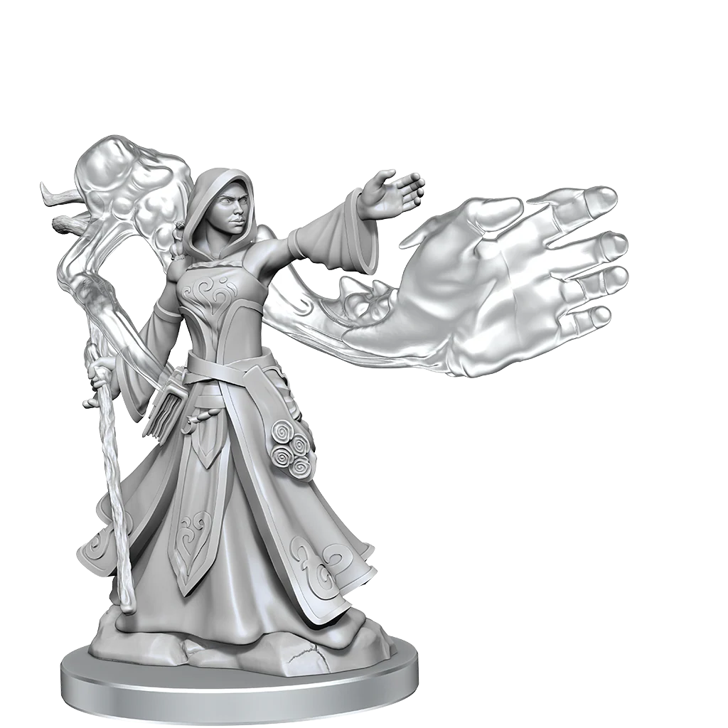 D&D Frameworks: Elf Wizard Female - Unpainted and Unassembled - Image 5