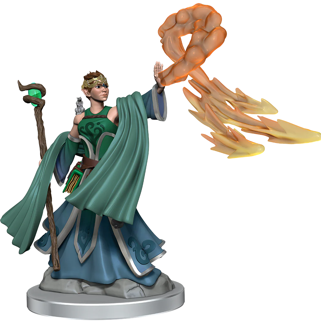 D&D Frameworks: Elf Wizard Female - Unpainted and Unassembled - Image 6