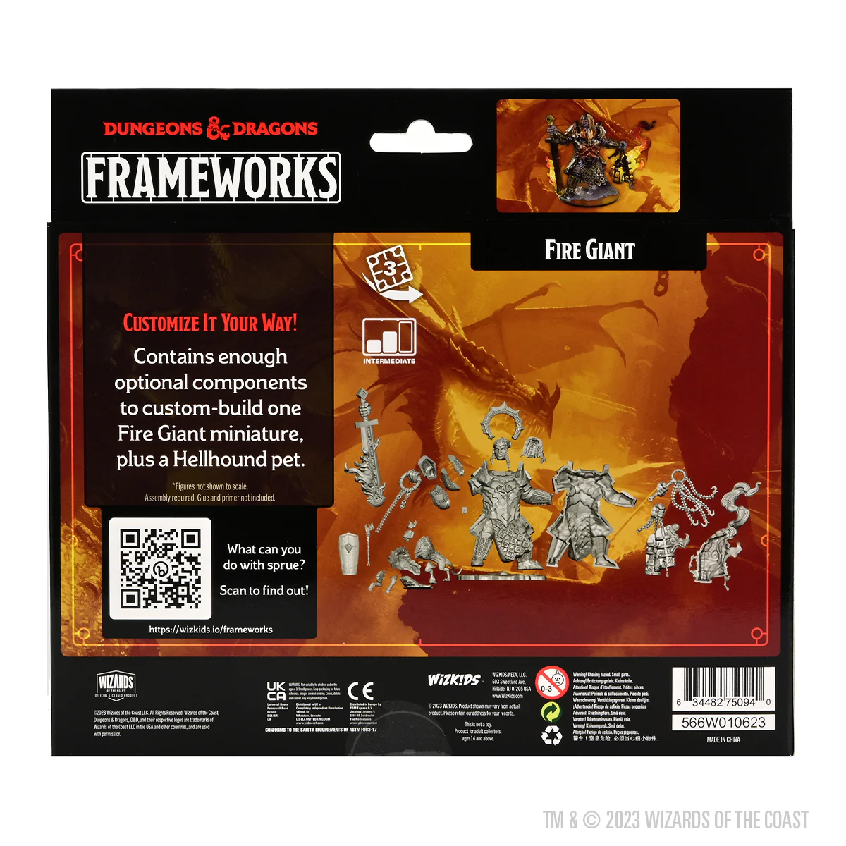 D&D Frameworks: Fire Giant - Unpainted and Unassembled - Image 2