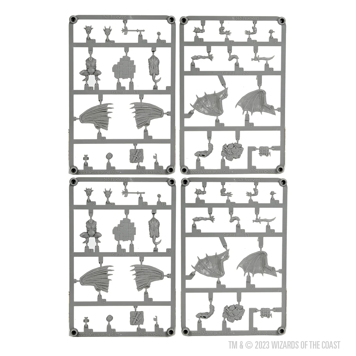 D&D Frameworks: Gargoyle - Unpainted and Unassembled - Image 5