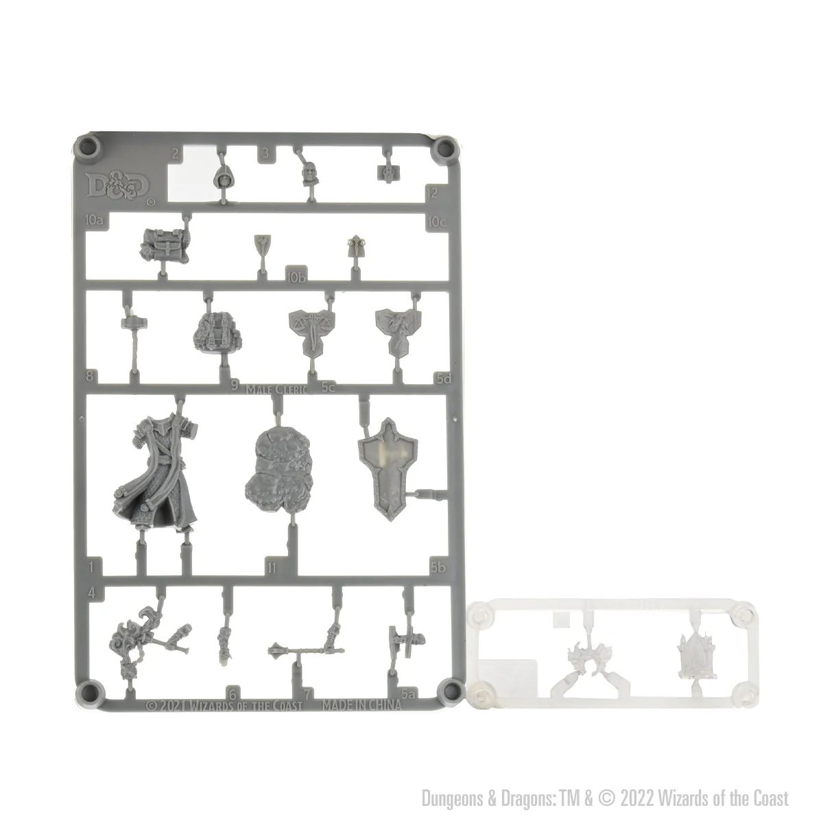 D&D Frameworks: Human Cleric Male - Unpainted and Unassembled - Image 3