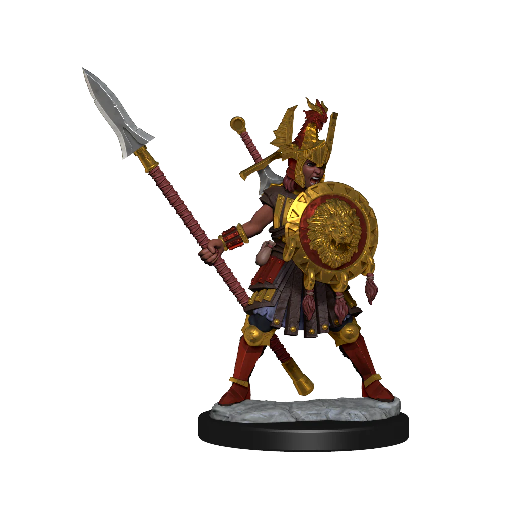 D&D Frameworks: Human Fighter Female - Unpainted and Unassembled - Image 2