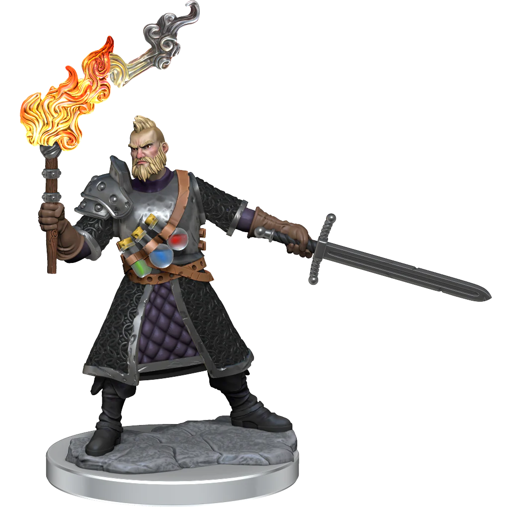 D&D Frameworks: Human Fighter Male - Unpainted and Unassembled - Image 6