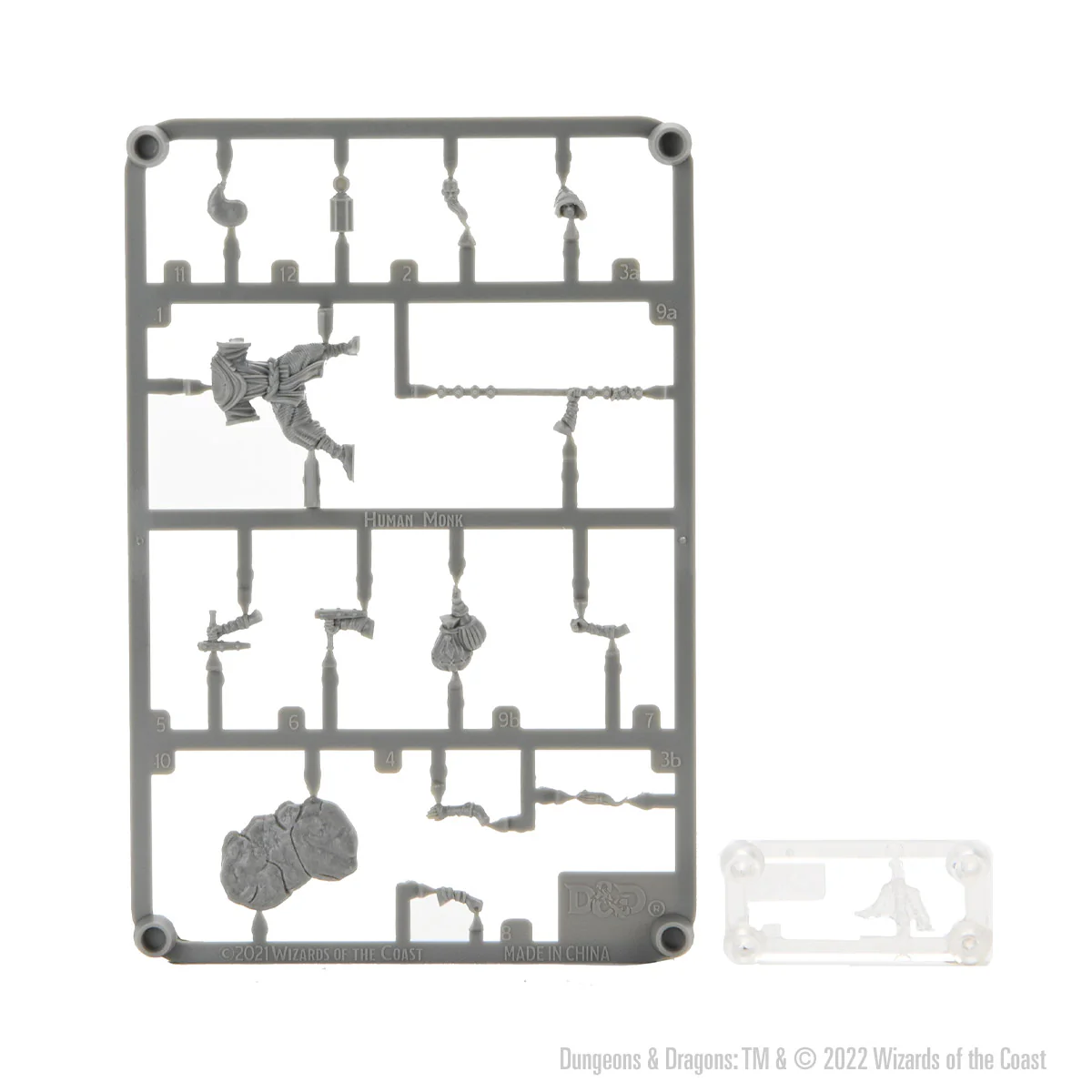 D&D Frameworks: Human Monk Male - Unpainted and Unassembled - Image 3