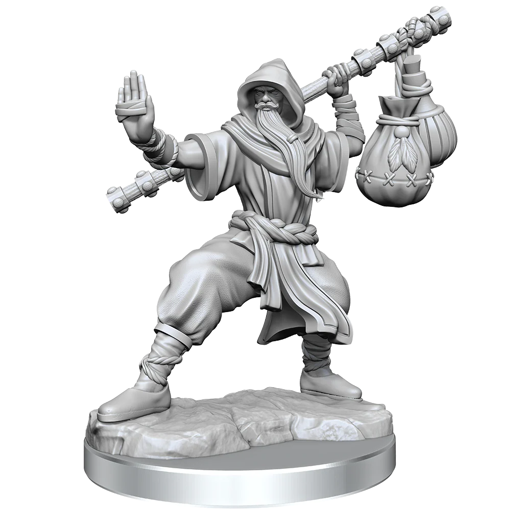 D&D Frameworks: Human Monk Male - Unpainted and Unassembled - Image 4
