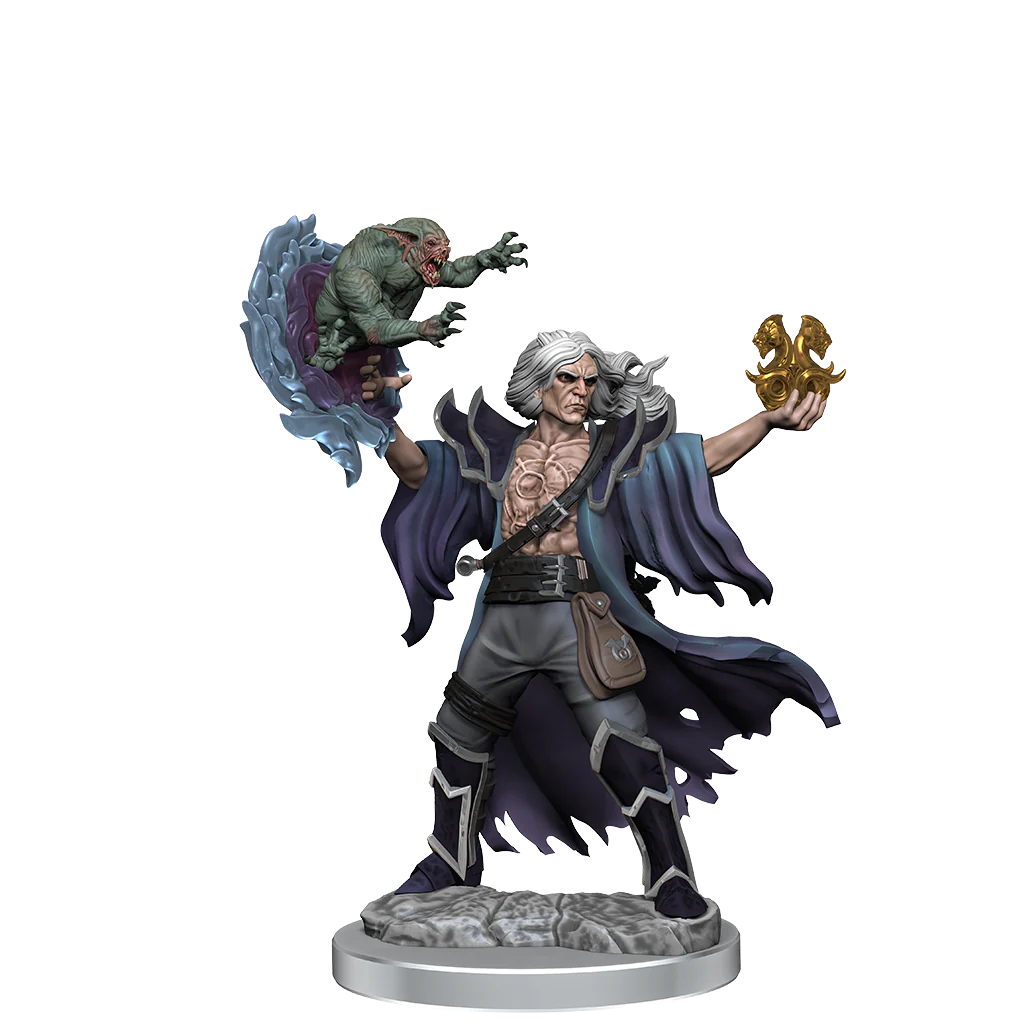 D&D Frameworks: Human Warlock Male - Unpainted and Unassembled - Image 3