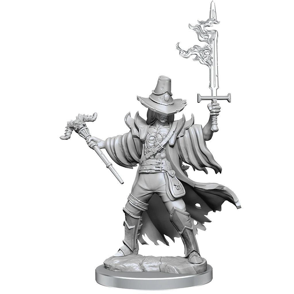 D&D Frameworks: Human Warlock Male - Unpainted and Unassembled - Image 4
