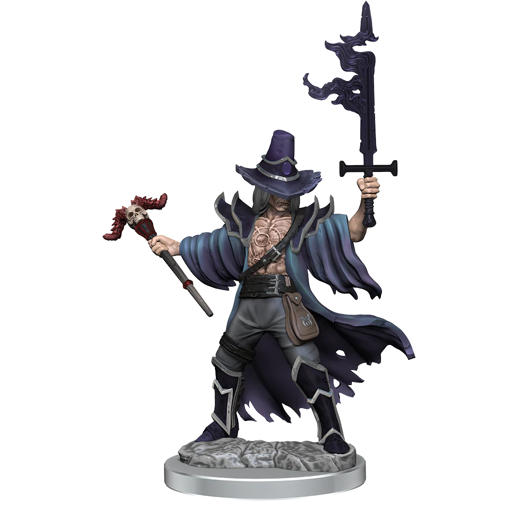 D&D Frameworks: Human Warlock Male - Unpainted and Unassembled - Image 5