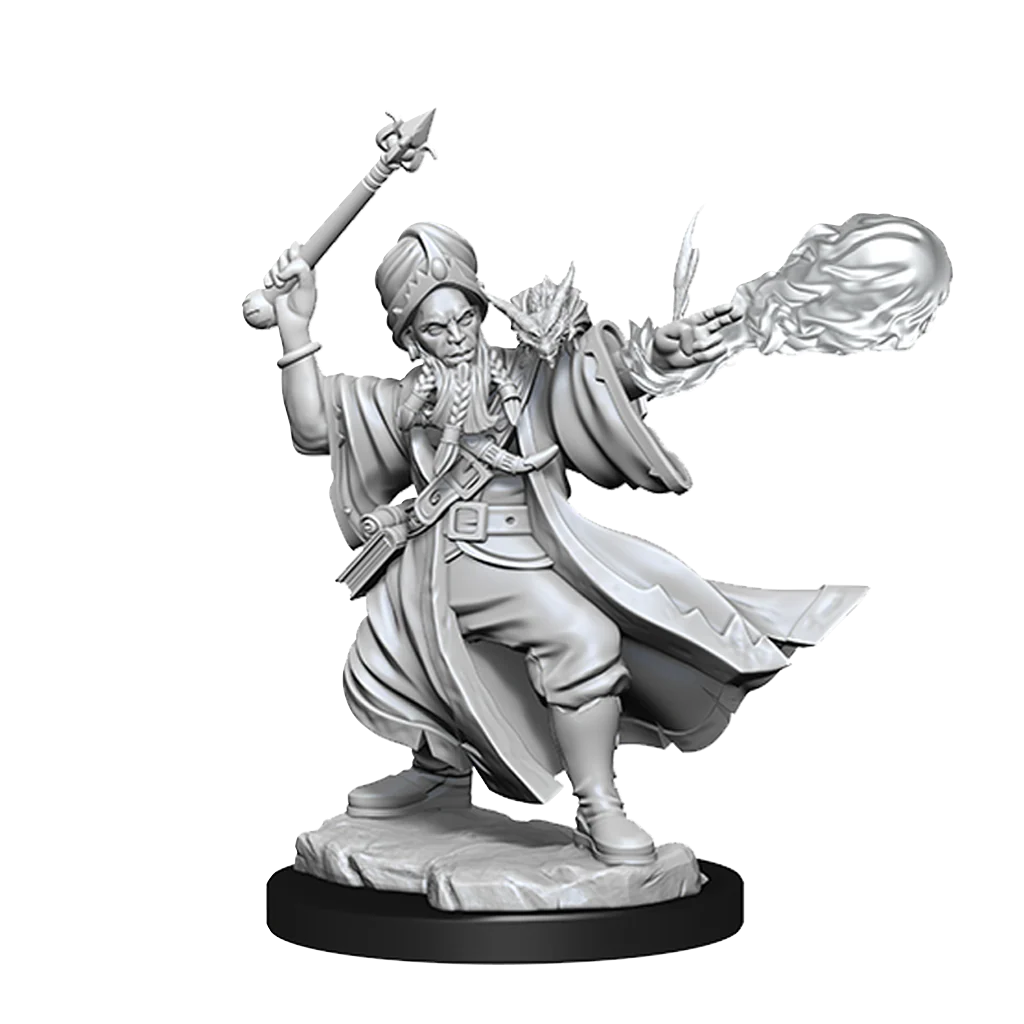 D&D Frameworks: Human Wizard Male - Unpainted and Unassembled - Image 5