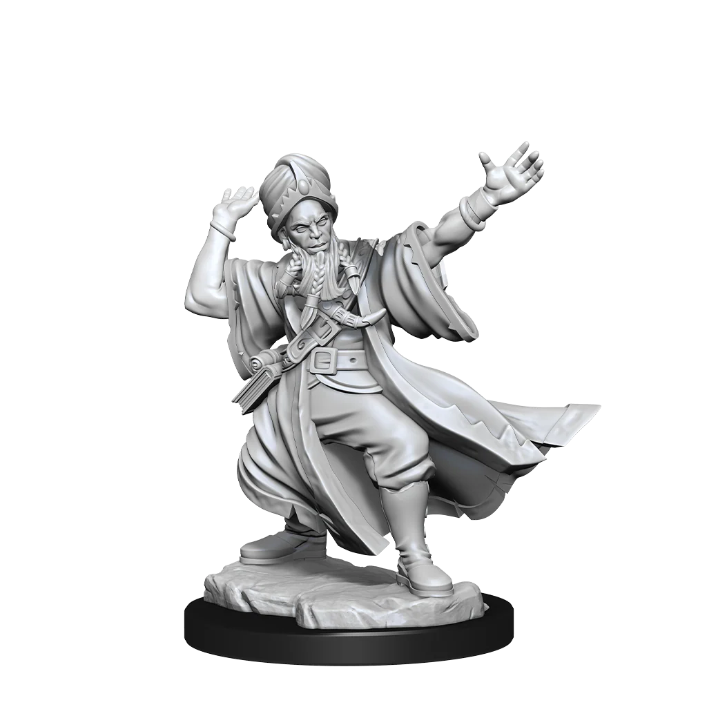 D&D Frameworks: Human Wizard Male - Unpainted and Unassembled - Image 6
