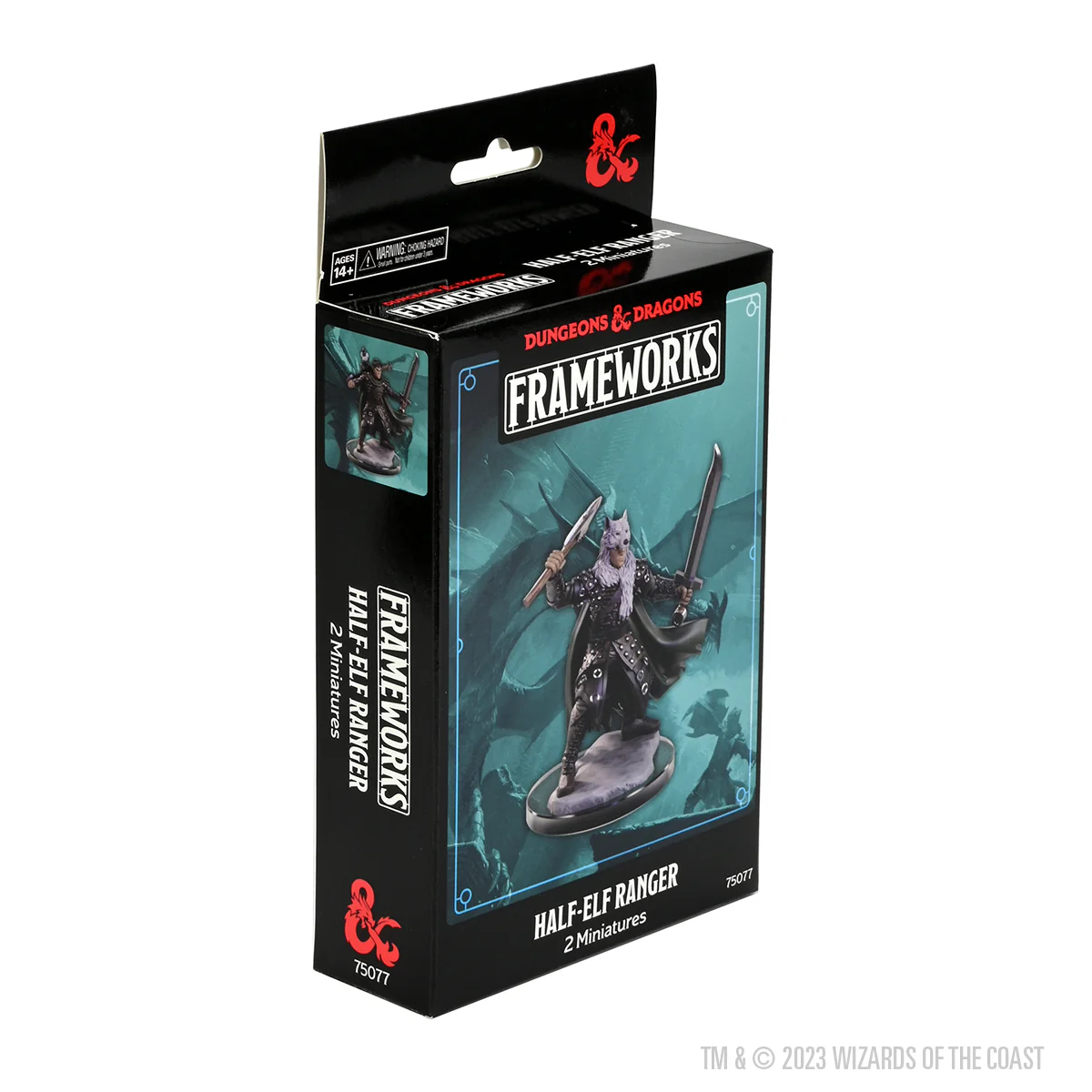 D&D Frameworks: Male Half-Elf Ranger - Unpainted and Unassembled - Image 3