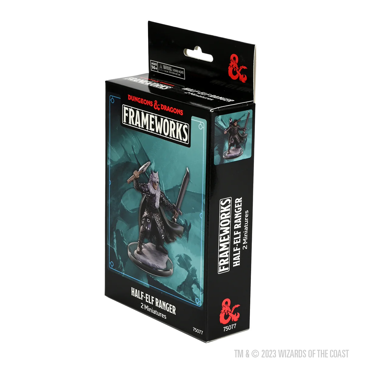 D&D Frameworks: Male Half-Elf Ranger - Unpainted and Unassembled - Image 4