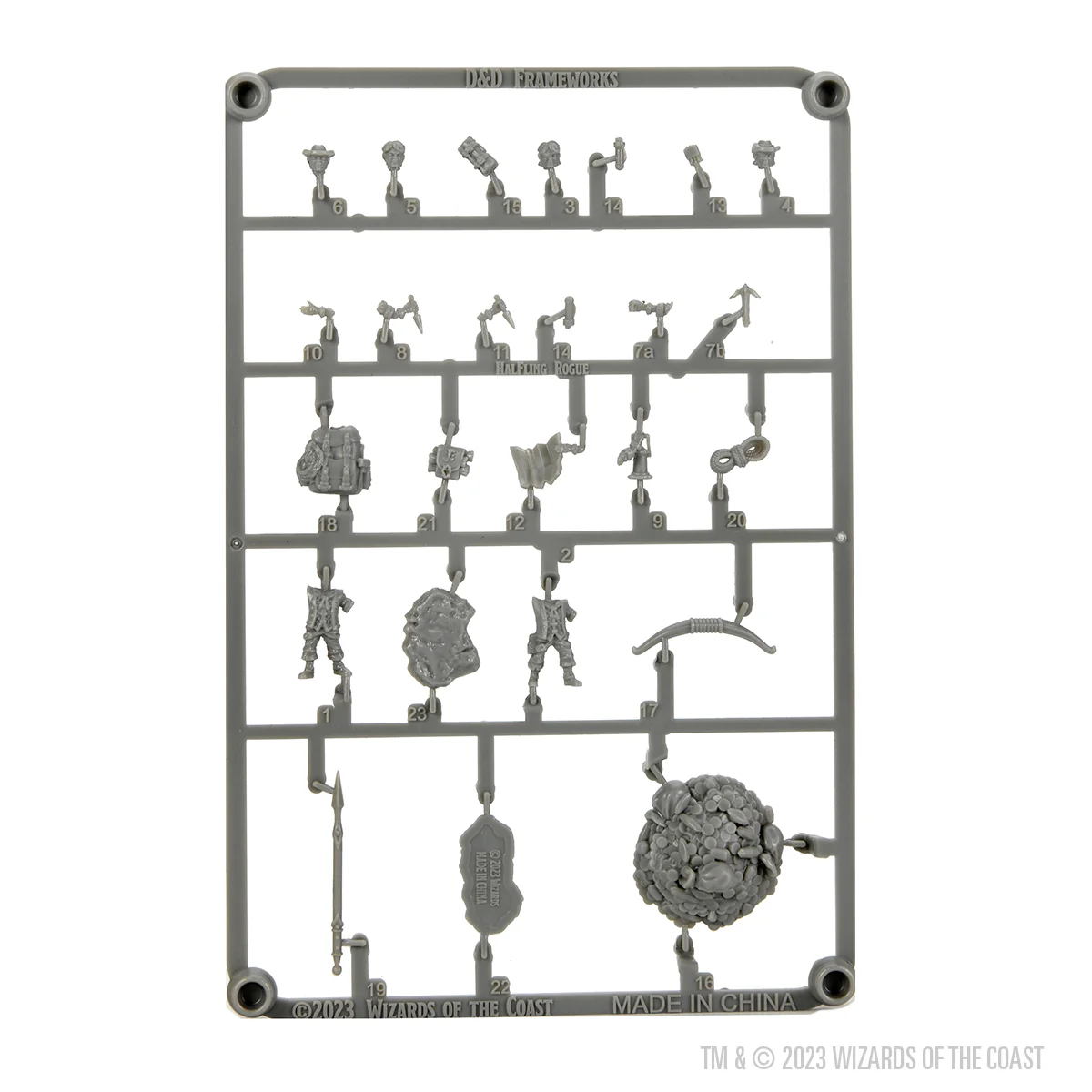 D&D Frameworks: Male Halfling Rogue - Unpainted and Unassembled - Image 5