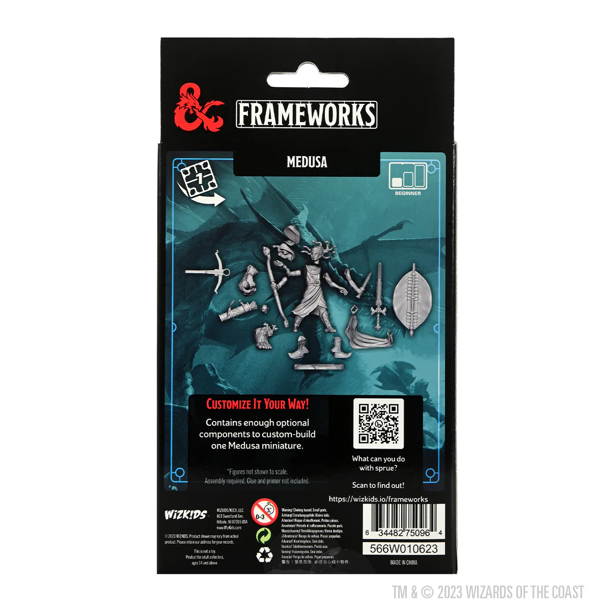 D&D Frameworks: Medusa - Unpainted and Unassembled - Image 2