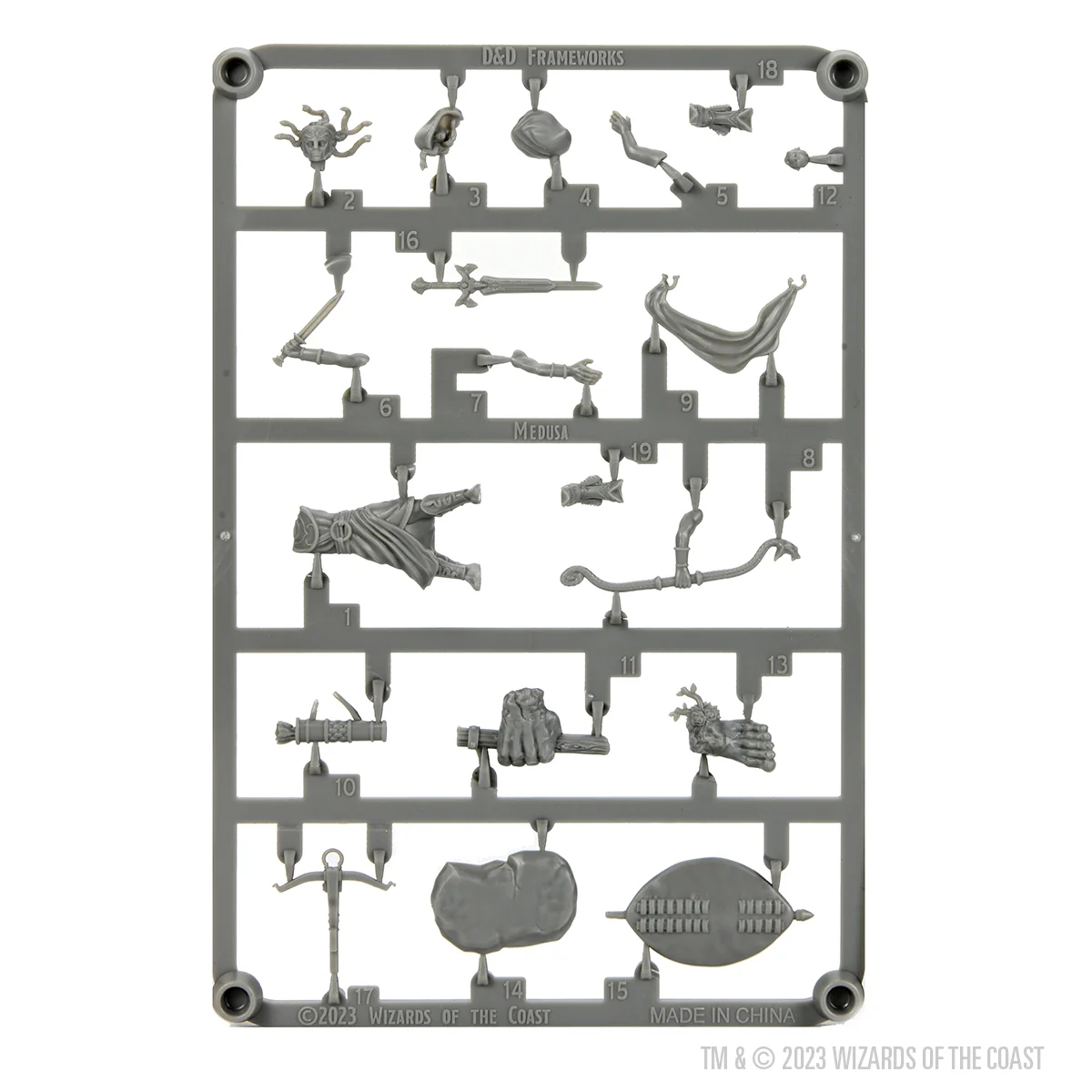 D&D Frameworks: Medusa - Unpainted and Unassembled - Image 5