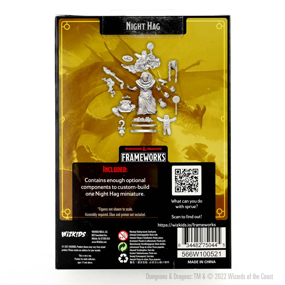 D&D Frameworks: Night Hag - Unpainted and Unassembled - Image 2