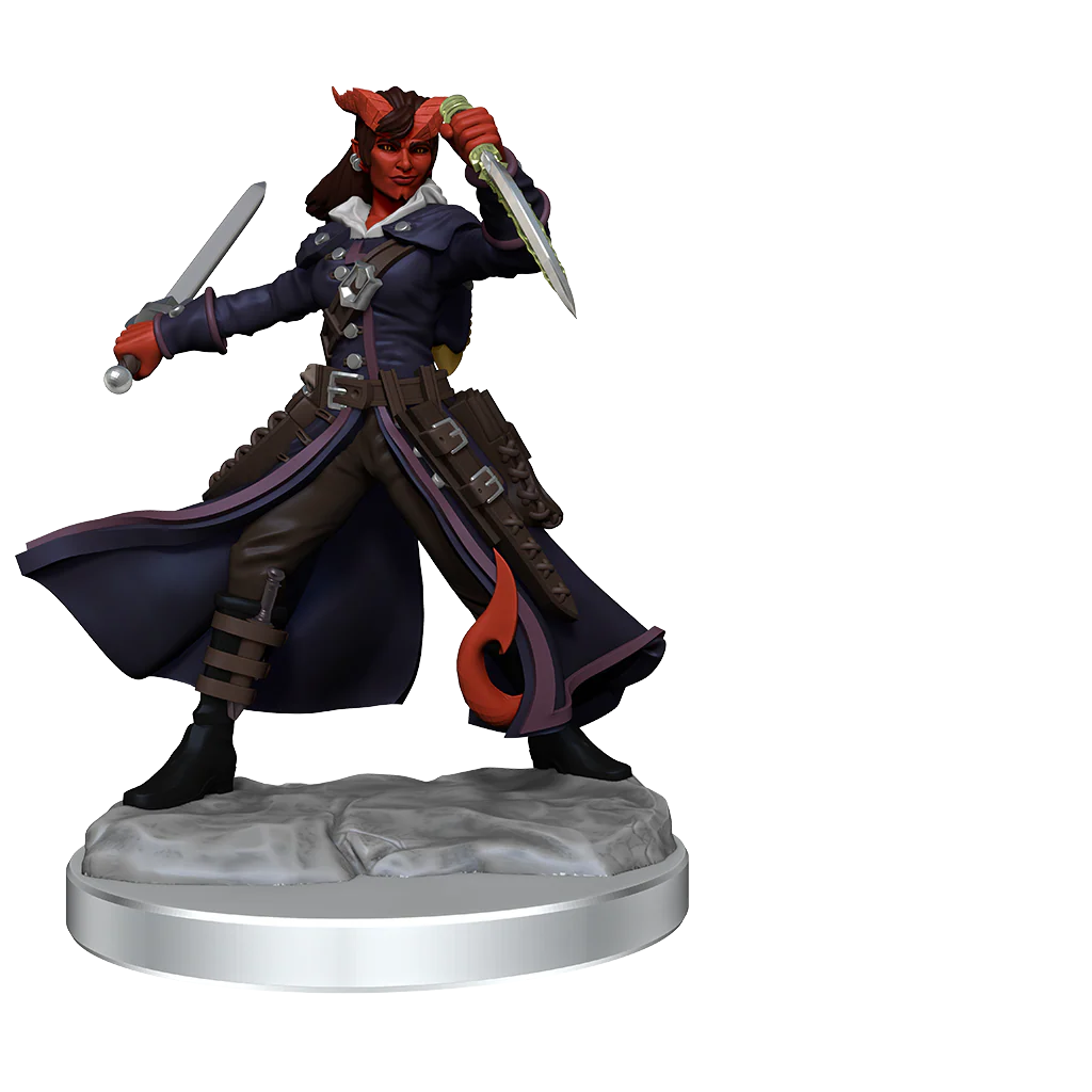 D&D Frameworks: Tiefling Rogue Female - Unpainted and Unassembled - Image 4